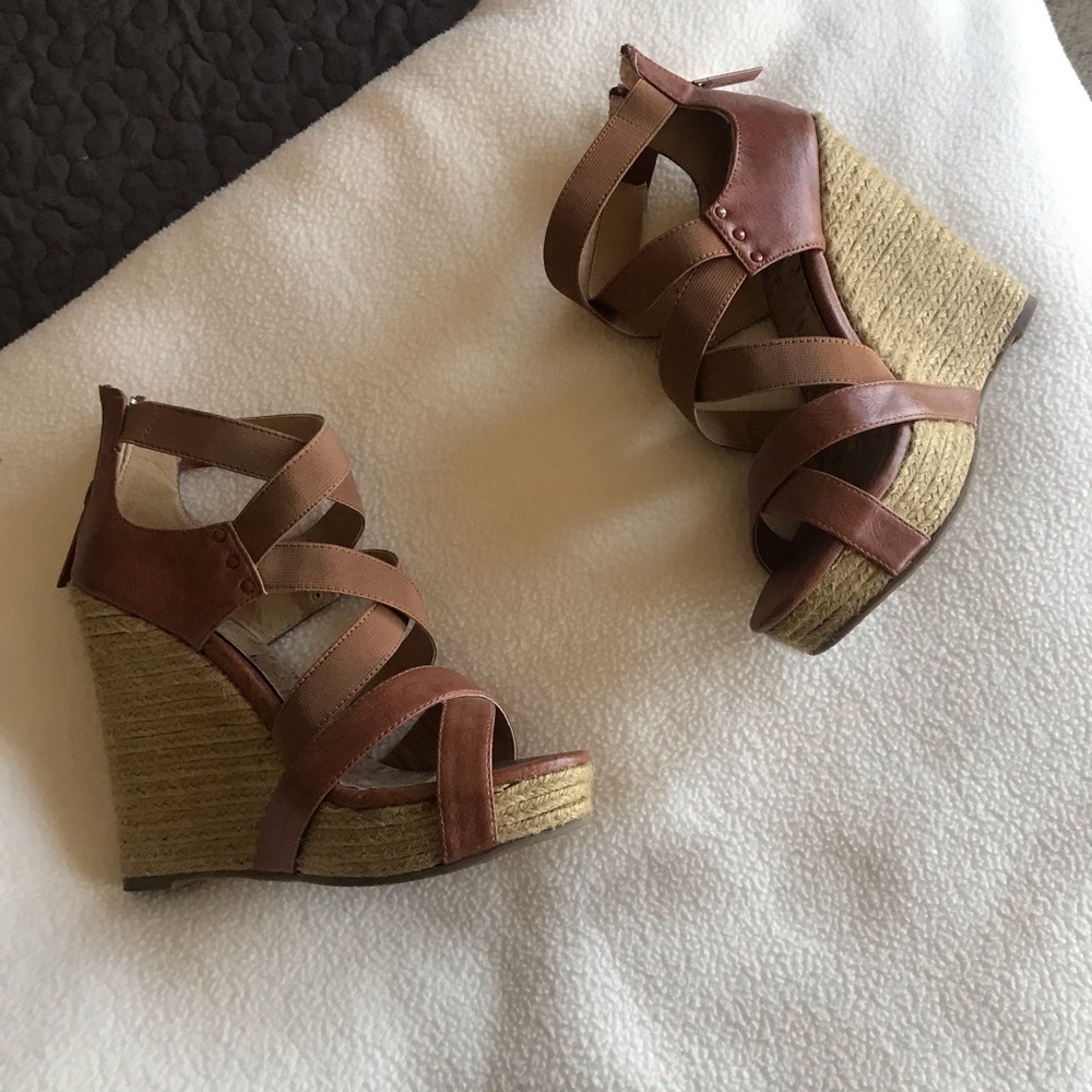 Brown Wedges size 7